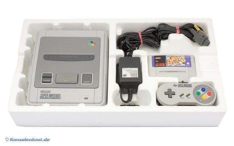 Konsole SF2 Turbo Set + Spiel + Original Controller + Zubehör