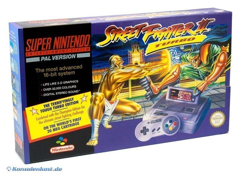 Konsole SF2 Turbo Set + Spiel + Original Controller + Zubehör