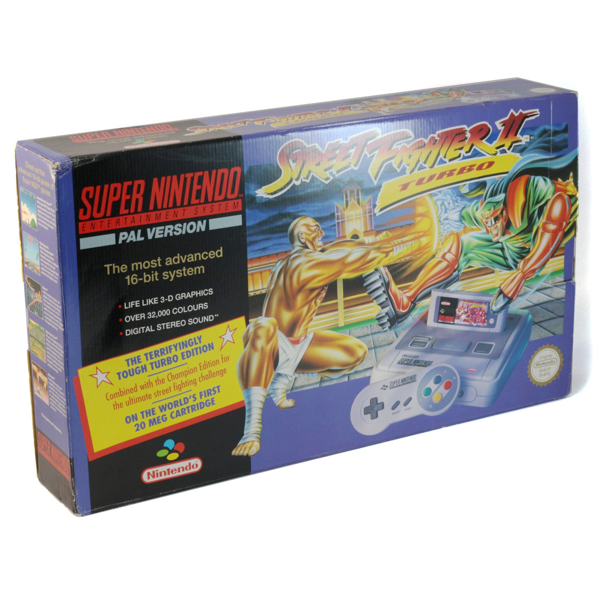 Konsole SF2 Turbo Set + Spiel + Original Controller + Zubehör
