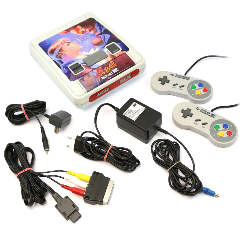 Konsole Street Fighter Alpha 2 Custom Design + 2 Original Controller + Zubehör