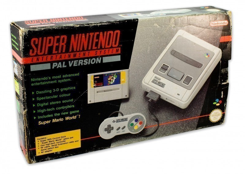 Konsole + Mario World + Original Controller + Zubehör