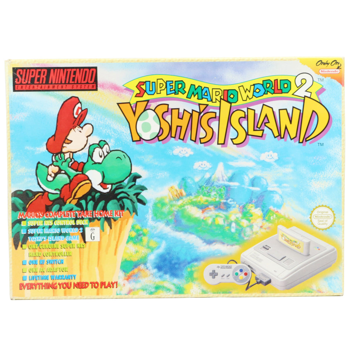 Konsole Yoshi's Island Set + Spiel + Original Controller + Zubehör (AU)
