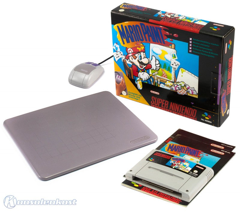 Mario Paint + Maus & Mousepad (DE) — Big Box