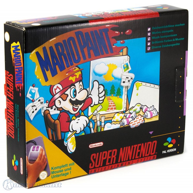 Mario Paint + Maus & Mousepad (DE) — Big Box