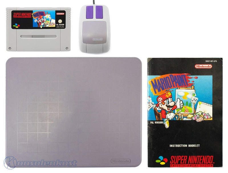 Mario Paint + Mouse und Mousepad