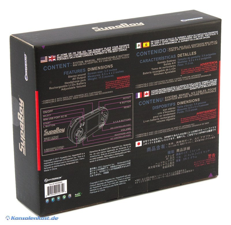 SupaBoy 2.0 Portable Handheld [Hyperkin] (US)