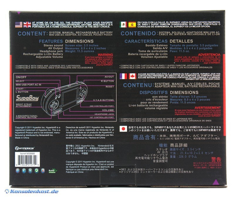 SupaBoy 2.0 Portable Handheld [Hyperkin] (US)