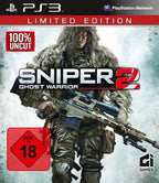 Die Vorderseite der Spieleverpackung von SNIPER: Ghost Warrior 2 Limited Edition für PS3 zeigt einen Scharfschützen.