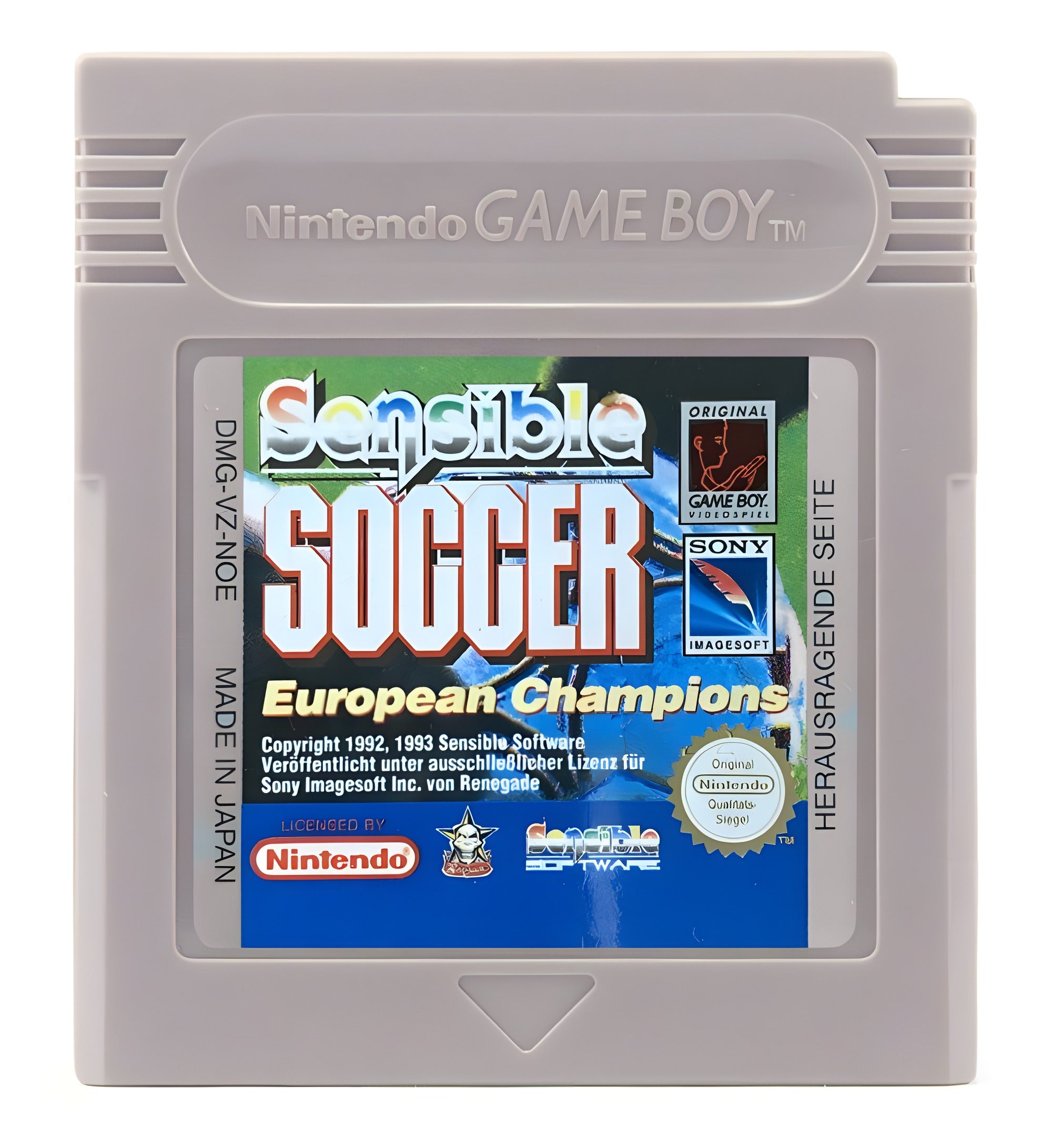 Das Modul von Soccer Mania für GameBoy