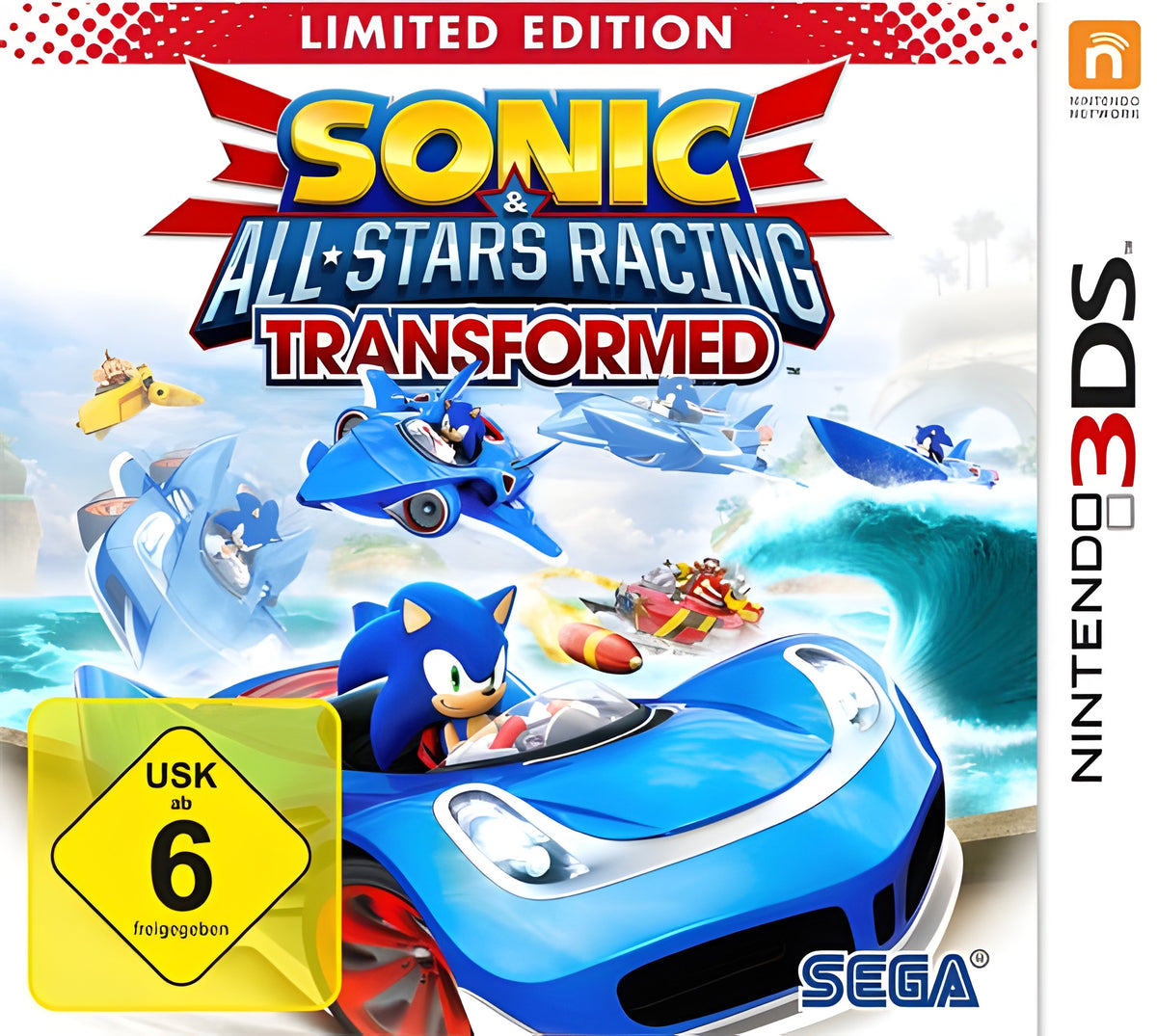 Das Cover von Sonic & All-Stars Racing Transformed Limited Edition für Nintendo 3DS
