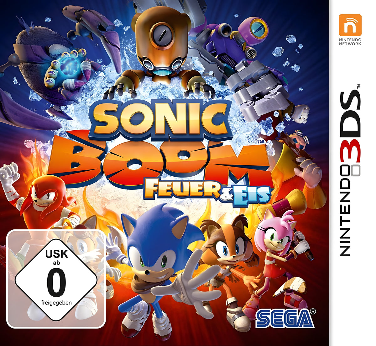 Das Cover von Sonic Boom: Feuer & Eis für Nintendo 3DS
