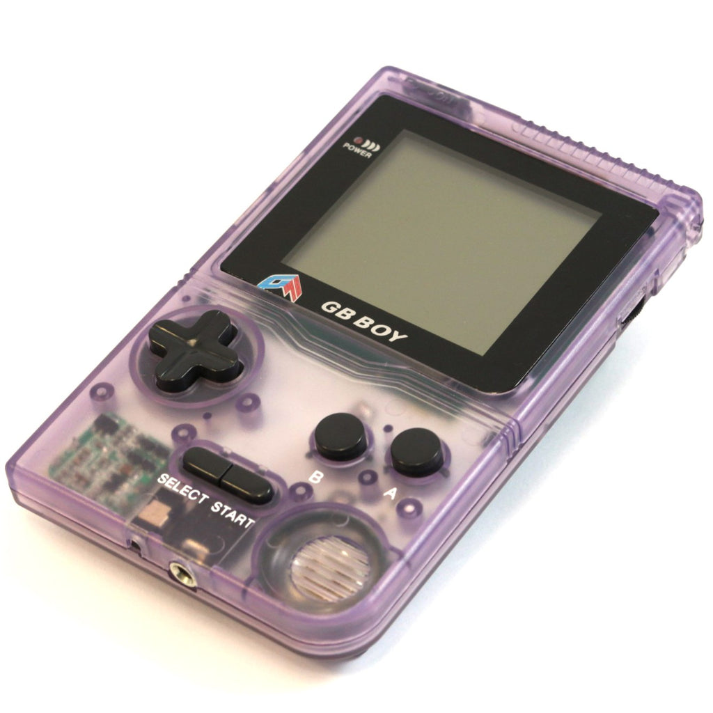 GB Boy Konsole Clear/Atomic Purple Custom Case