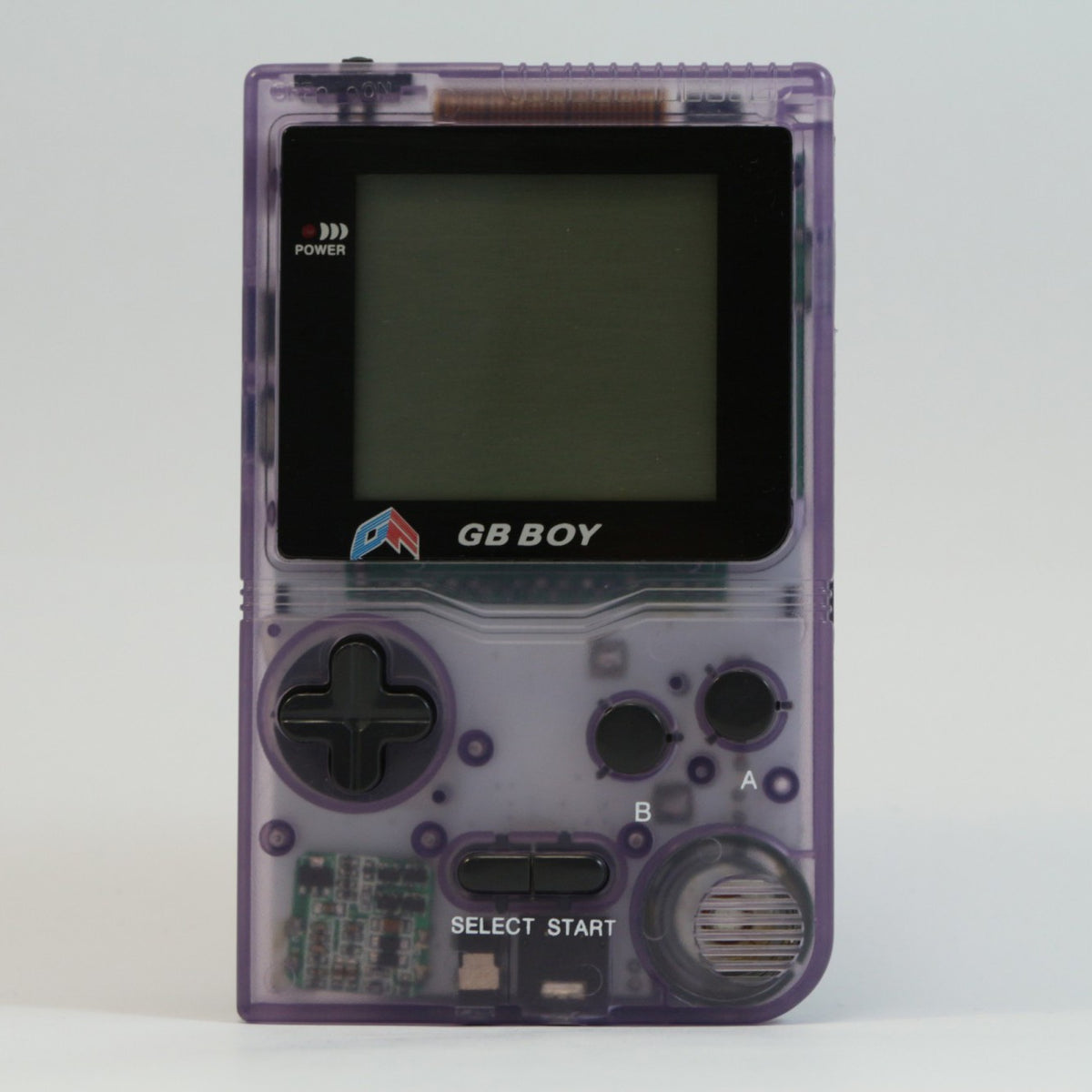 GB Boy Konsole Clear/Atomic Purple Custom Case