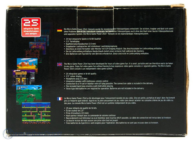 Micro Game Power Konsole 25in1 Red Edition [Kamikaze Gear]