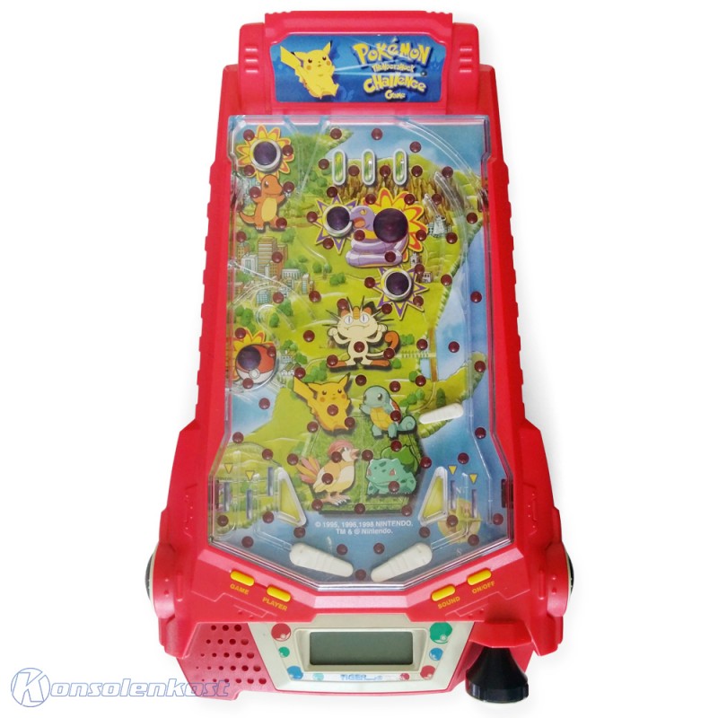 Pokemon Thundershock Challenge Pinball LED Game Tabletop / Flipper [Tiger Electronics]