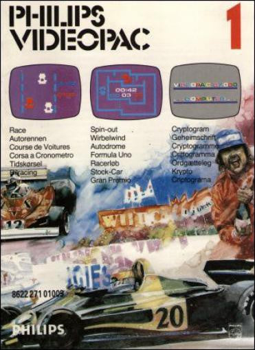 Philips Videopac 1: Autorennen / Wirbelwind / Geheimschrift