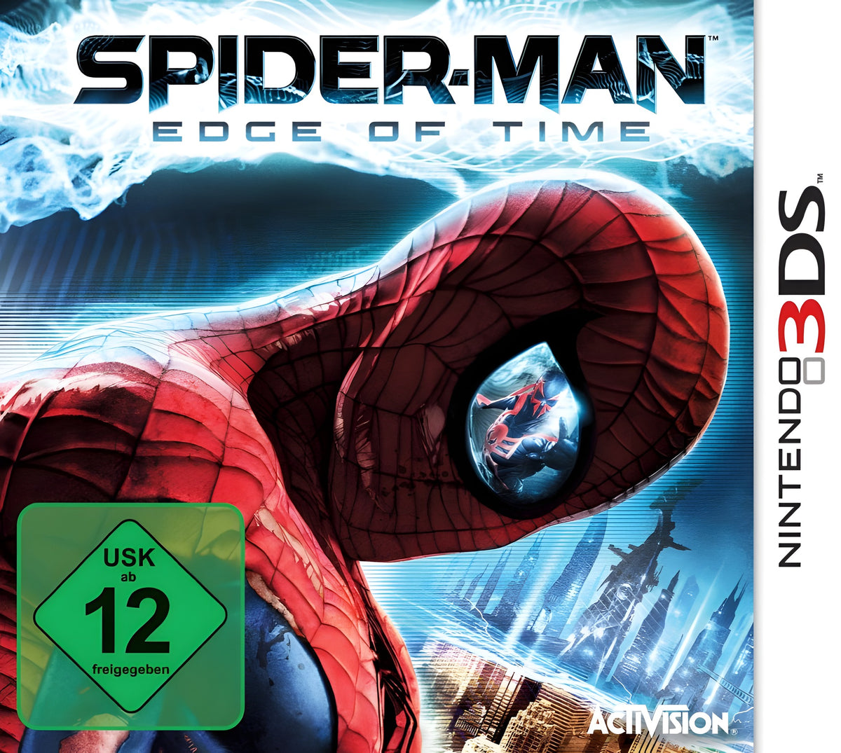 Das Cover von Spiderman Edge of Time für Nintendo 3DS