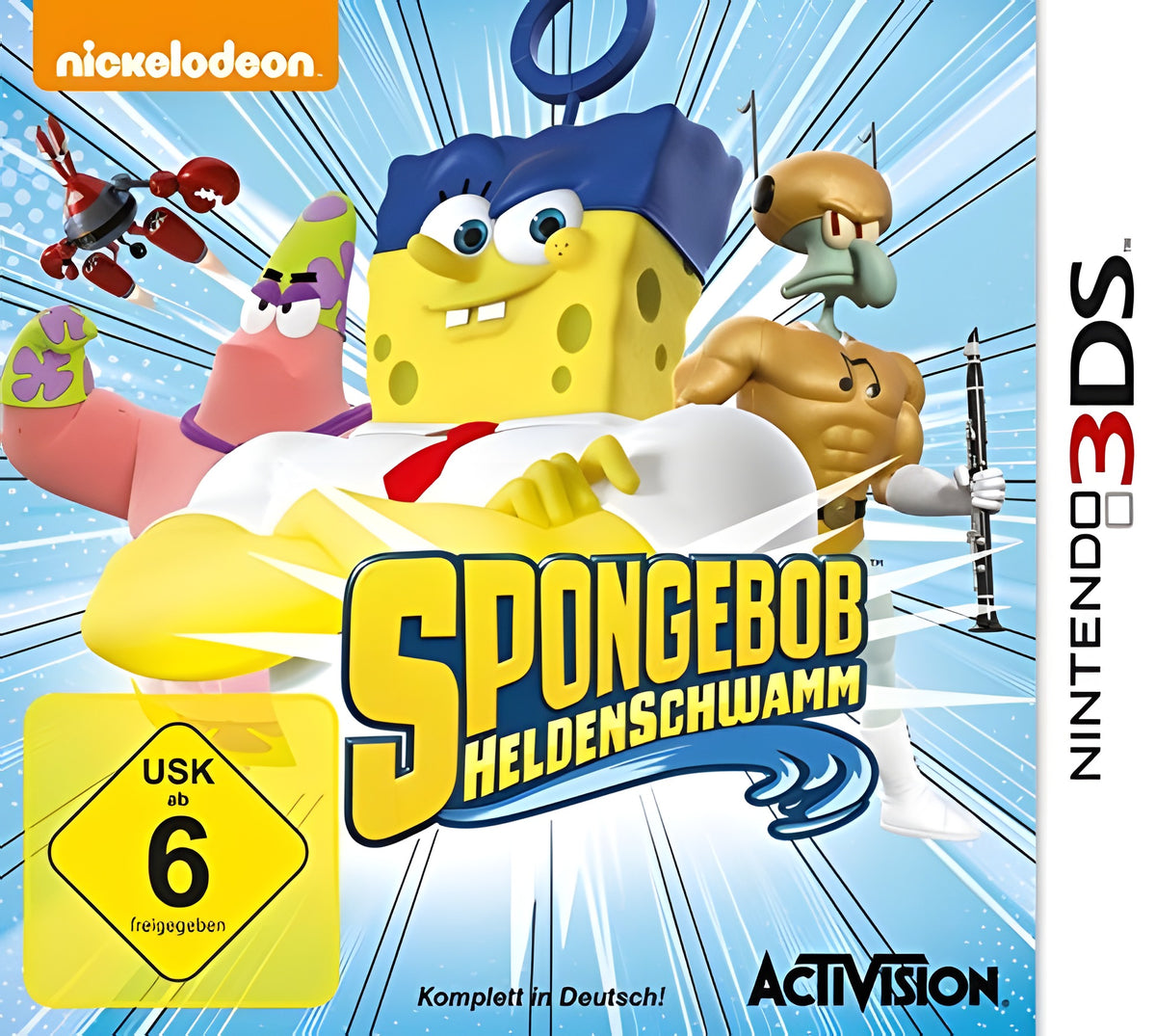 Das Cover von Spongebob Schwammkopf: Heldenschwamm für Nintendo 3DS