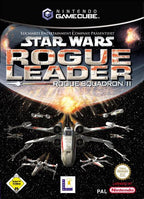Das Cover von Star Wars Rogue Leader: Rogue Squadron 2 für GameCube zeigt ein X-Wing im All.