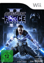 Das Cover von Star Wars: The Force Unleashed II für Wii zeigt den Protagonisten mit zwei Lichtschwertern und USK ab 12.
