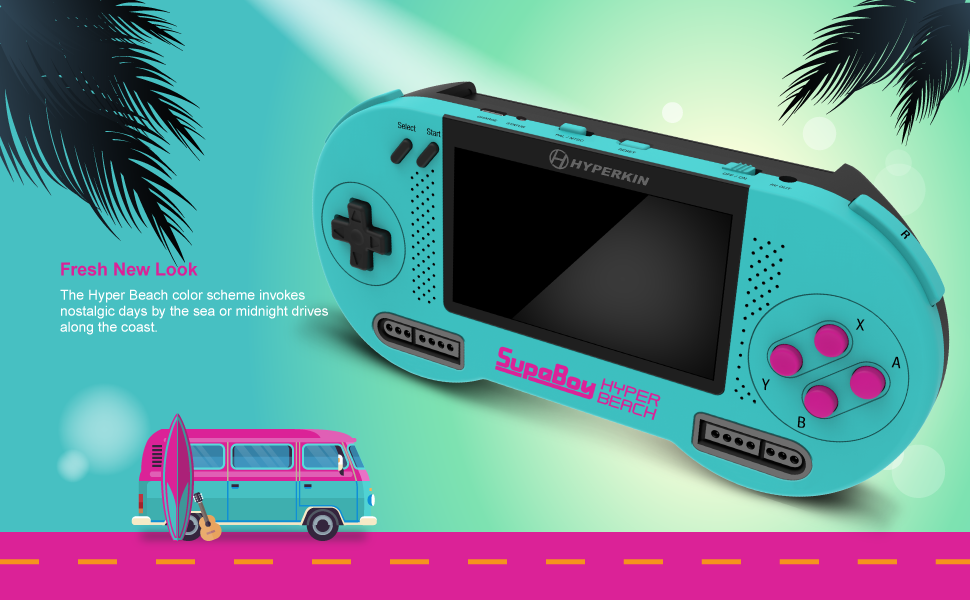 Konsole SupaBoy Portable Hyper Beach [Hyperkin]