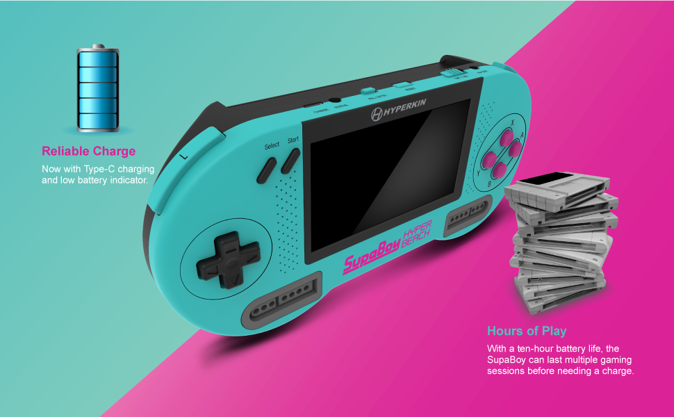 Konsole SupaBoy Portable Hyper Beach [Hyperkin]