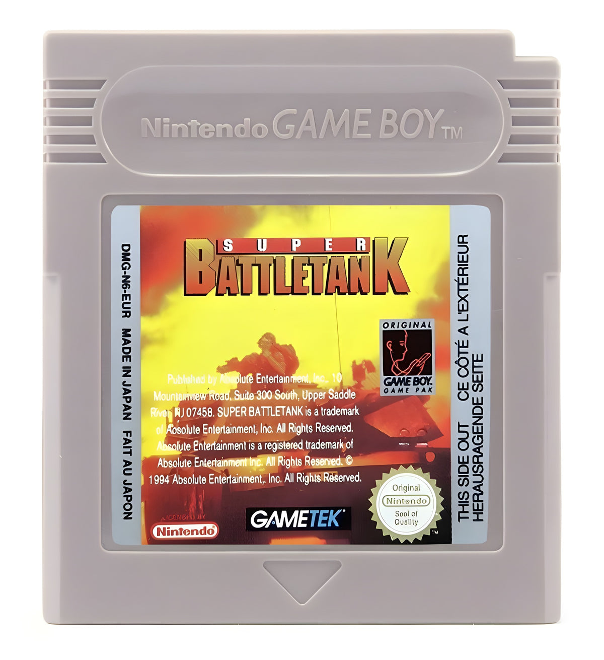 Das Modul von Super Battletank für GameBoy