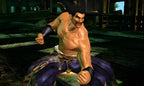 Kazuya Mishima aus Tekken 3D Prime Edition ist in Nahaufnahme mit grimmigem Blick zu sehen.