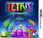 Das Cover von Tetris: Ultimate für Nintendo 3DS zeigt bunte Tetrominos vor einem blauen Hintergrund und das PEGI 3 Siegel.