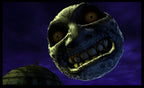 Der bedrohliche, fallende Mond in The Legend of Zelda: Majora's Mask 3D.