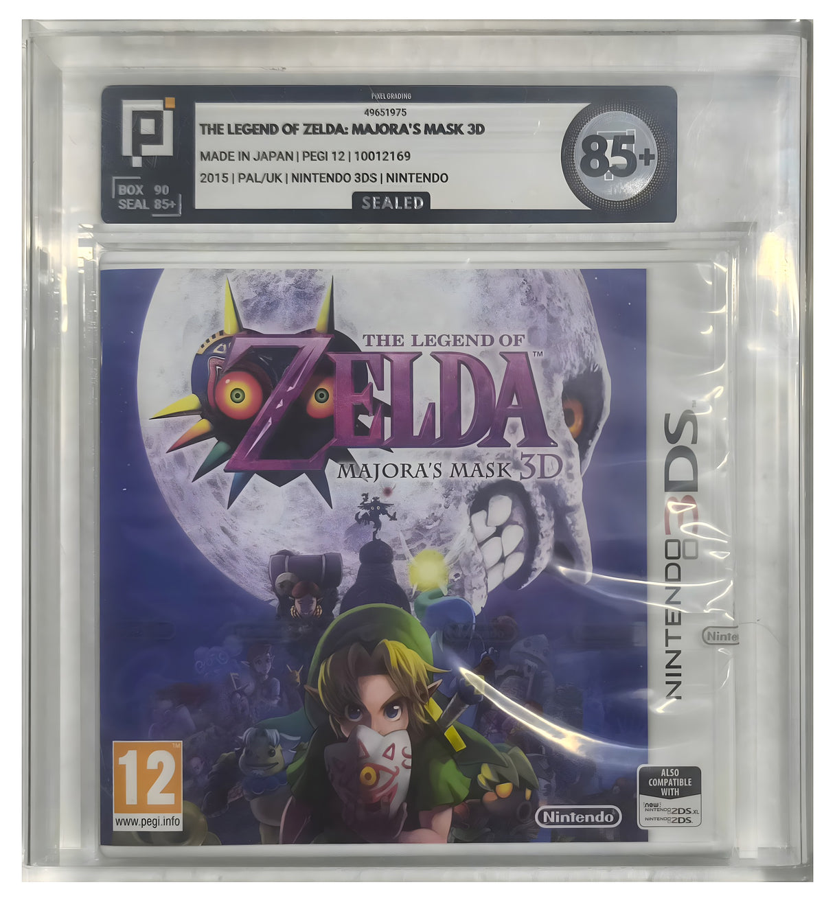 Das Cover von The Legend of Zelda: Majora's Mask 3D Pixel Grading SEALED 85+ 49651975 für Nintendo 3DS