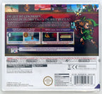Die Rückseite von The Legend of Zelda: Majora's Mask 3D Pixel Grading SEALED 85+ mit Spielszenen und Text.