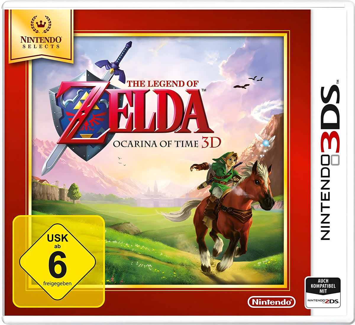Das Cover von The Legend of Zelda: Ocarina of Time 3D für Nintendo 3DS