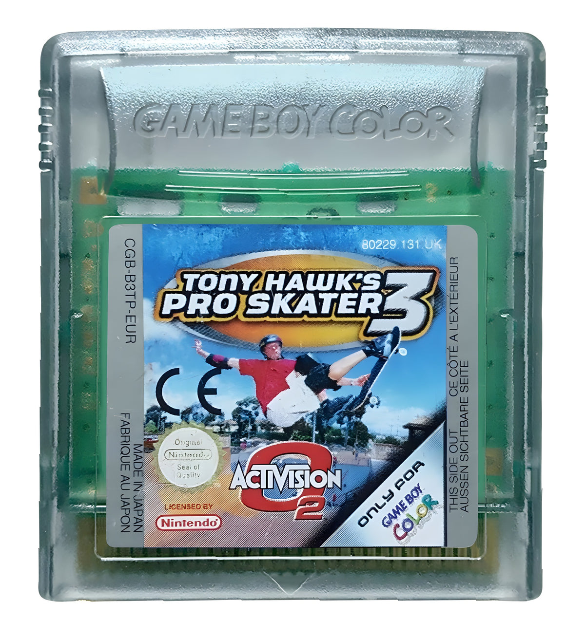 Das Modul von Tony Hawk's Skateboarding / Pro Skater für GameBoy Color