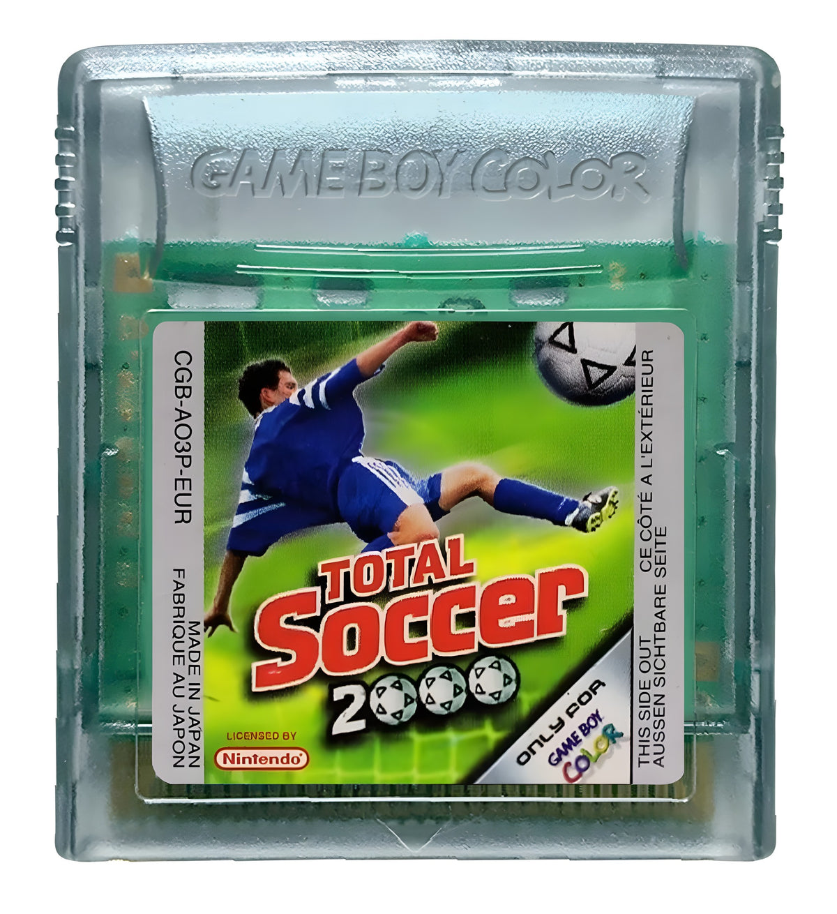Das Modul von Total Soccer 2000 für GameBoy Color