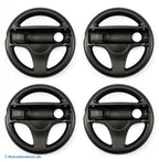 4 X Controller Aufsatz: Lenkrad / Racing Wheel schwarz [Dritthersteller]