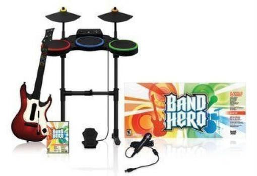 Band Hero Band Pack: Spiel + Schlagzeug + Gitarre + Mikrofon