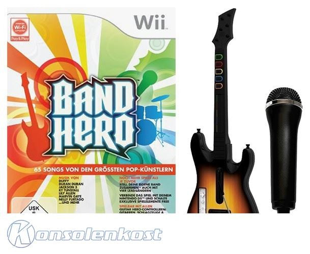Band Hero Bundle: Spiel + Gitarre + Mikrofon