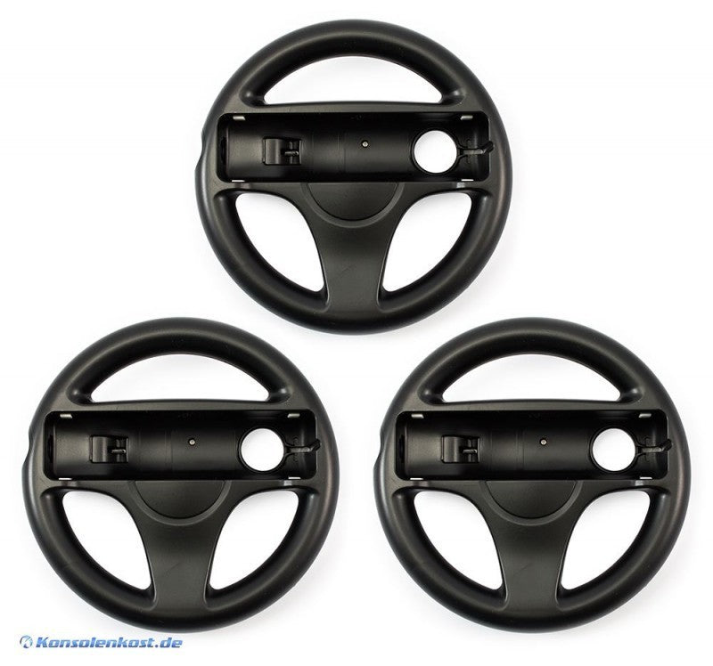 Controller Aufsatz: Lenkrad / Racing Wheel Dreierpack schwarz