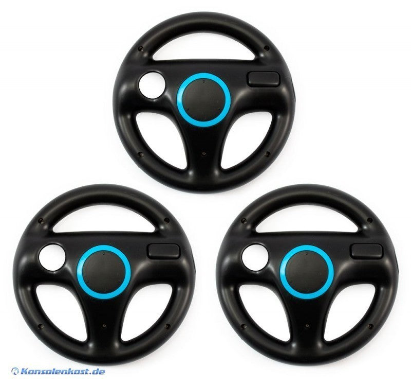Controller Aufsatz: Lenkrad / Racing Wheel Dreierpack schwarz