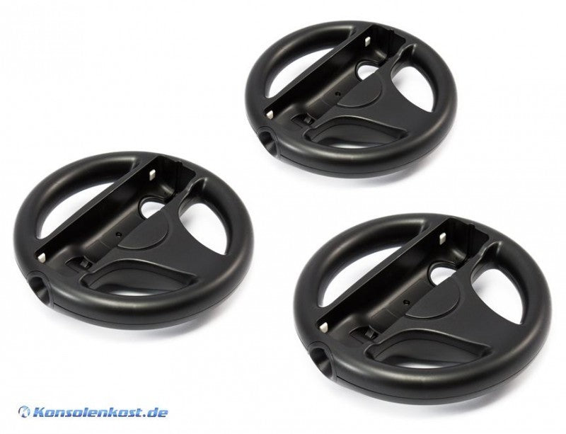 Controller Aufsatz: Lenkrad / Racing Wheel Dreierpack schwarz
