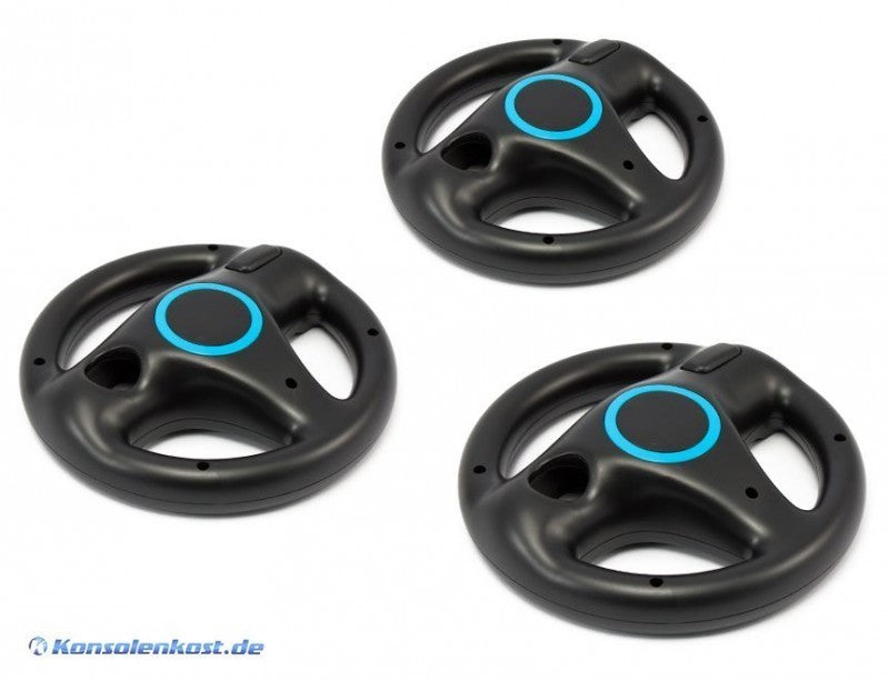 Controller Aufsatz: Lenkrad / Racing Wheel Dreierpack schwarz