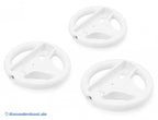 Controller Aufsatz: Lenkrad / Racing Wheel Dreierpack weiß