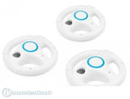 Controller Aufsatz: Lenkrad / Racing Wheel Dreierpack weiß