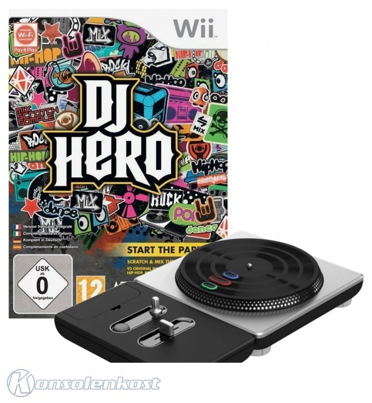 DJ Hero 1 + Turntable Controller