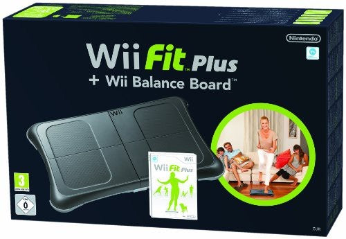 Wii Fit Plus + Original Balance Board schwarz