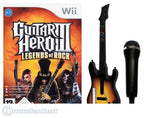 Guitar Hero 3: Legends of Rock + Gitarre / Guitar schwarz-rot + Mikrofon