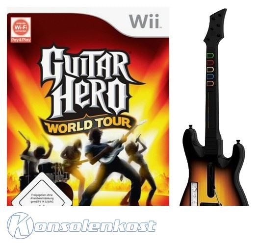Guitar Hero: World Tour + Gitarre