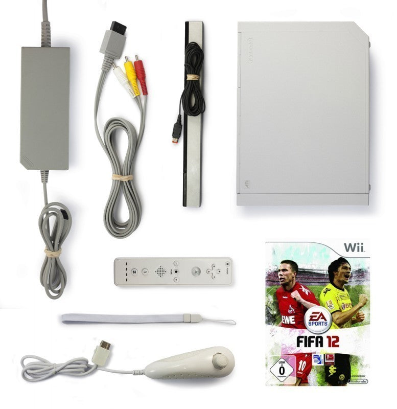 Konsole - Game Bundle weiß + FIFA 12 + Remote + Zubehör