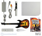 Konsole weiß + Guitar Hero 3 + Gitarre + Remote + Zubehör